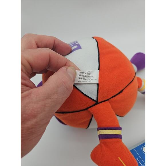 VTG 2005 NBA Branded Los Angles Lakers Basketball Plush Rare NWT - Picture 9 of 11